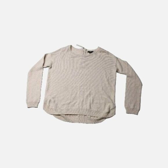 HM Womens Size XS Cream Sweater Wool Blend Knit Lightweight Mom Comfy Teacher - Picture 1 of 12